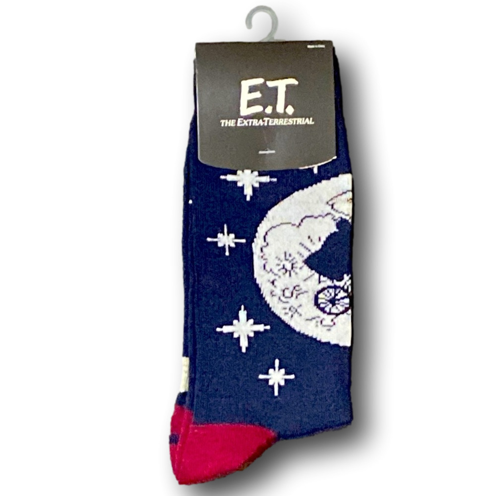 3/$20 E.T The Extra-Terrestrial Movie Funny Novelty Crew Socks - NWT